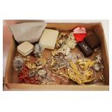 Tray Lot of Costume Jewelry