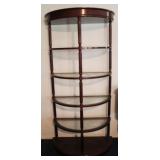 Wood/Glass Shelf - 72" x 34" x 16"