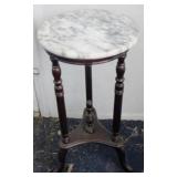 Marble-top Stand - 29" x 14"