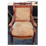 Antique Chair (As is/Damaged Arms)