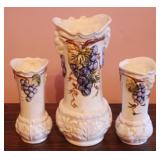 3 Vases - 9" tall