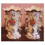 2 Vases - 8" tall