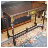 Vintage Stenciled Console Table - 42" x 15" x 32"