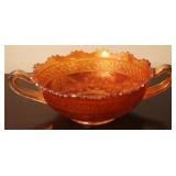 Carnival Glass Dish - 4" x 8"