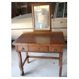 Antique Vanity/Desk - 50" x 33" x 20"
