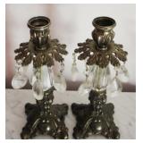 2 Candle Holders - 10" tall