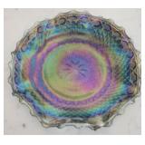 Carnival Glass Plate - 10" round
