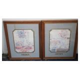 2 Framed Prints (As is/One Broken Glass)