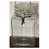 Glass Canister Jar - 11.5" tall