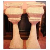 2 Wicker Plant Stands - 44" x 14" x 14"
