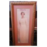 Princess Diana Framed Print - 44" x 21"