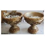 2 Concrete Planters - 20" x 21"