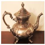 Silverplate Teapot - 11.5" tall