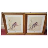 2 Framed Prints - 14" x 16"