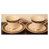 2 Lenox Cup and Saucer Sets