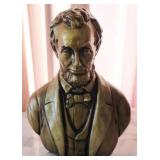 Plaster Lincoln Bust - 14" tall
