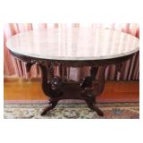 Marble-top Table - 29" x 46" x 28"