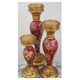 3 Candle Holders - 18", 16", and 14", tall each