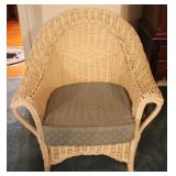 Wicker Chair - 34" x 41" x 25"