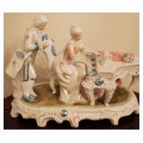 Ceramic Figures w/ Piano - 10" x 14" x 15"