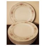 7 Florenteen China Plates - 10.5" round
