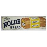 Nolde Bread Metal Sign - 30" x 9"