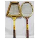 2 Vintage Tennis Rackets