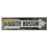 South Boston Sign 8x30