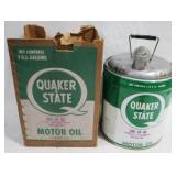 5 Gallon Quaker State Motor Oil Can with Box