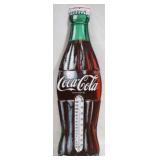 Coca-Cola Metal Thermometer (As is) - 29" x 8.5"
