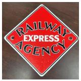 Railway Express Porcelain Sign 11 x 11
