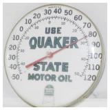 Quaker State Motor Oil Thermometer 12"