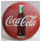 Coca-Cola 48" Metal Button Sign