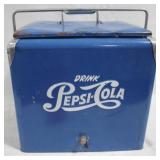 Metal Pepsi-Cola Cooler - 18 x 18 x 13