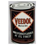 Veedol Motor Oil Metal Sign - 42" x 23.5"