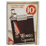 Wings Cigarettes Poster - 12" x 18"