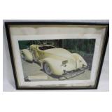 Framed Auburn Model 851 Speedster Print - 21" x 17