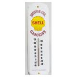 Shell Motor Oil Gasoline Thermometer 17 x 5