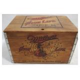 Miller High Life Beer Wood Crate