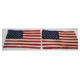 2 American Flags - 17" x 10.5"