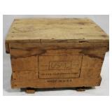 United Shoe Machy Corp. Wood Crate