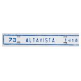 Vintage Altavista Auto Tag 2x12