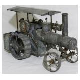 Vintage Galvanized Metal Model Tractor