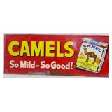Vintage Metal Camel Cigarette Sign 12x32
