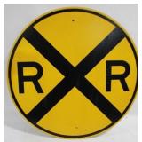 Metal Railroad Sign - 30" round