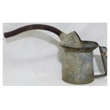New York Central Galvanized Metal Oil Can 7"