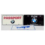 3 BMW License Tags