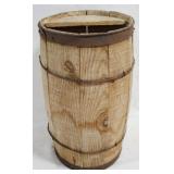 Vintage Wood Barrel - 18.5" x 10"