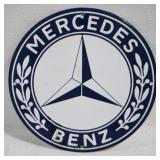 Mercedes-Benz Metal Sign - 11.5" round