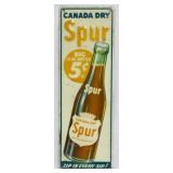 Canada Dry Spur Advertising Sign 9x3